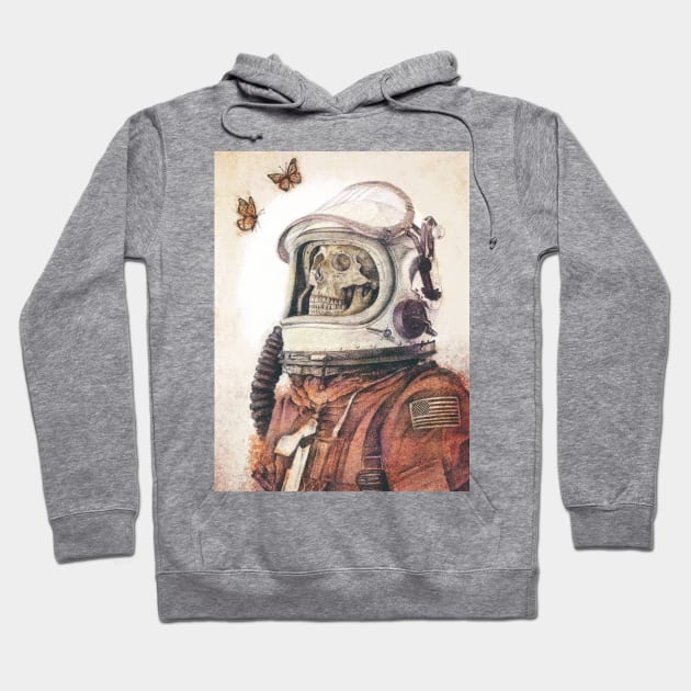 Butterflies in Space Hoodie by mikekoubou